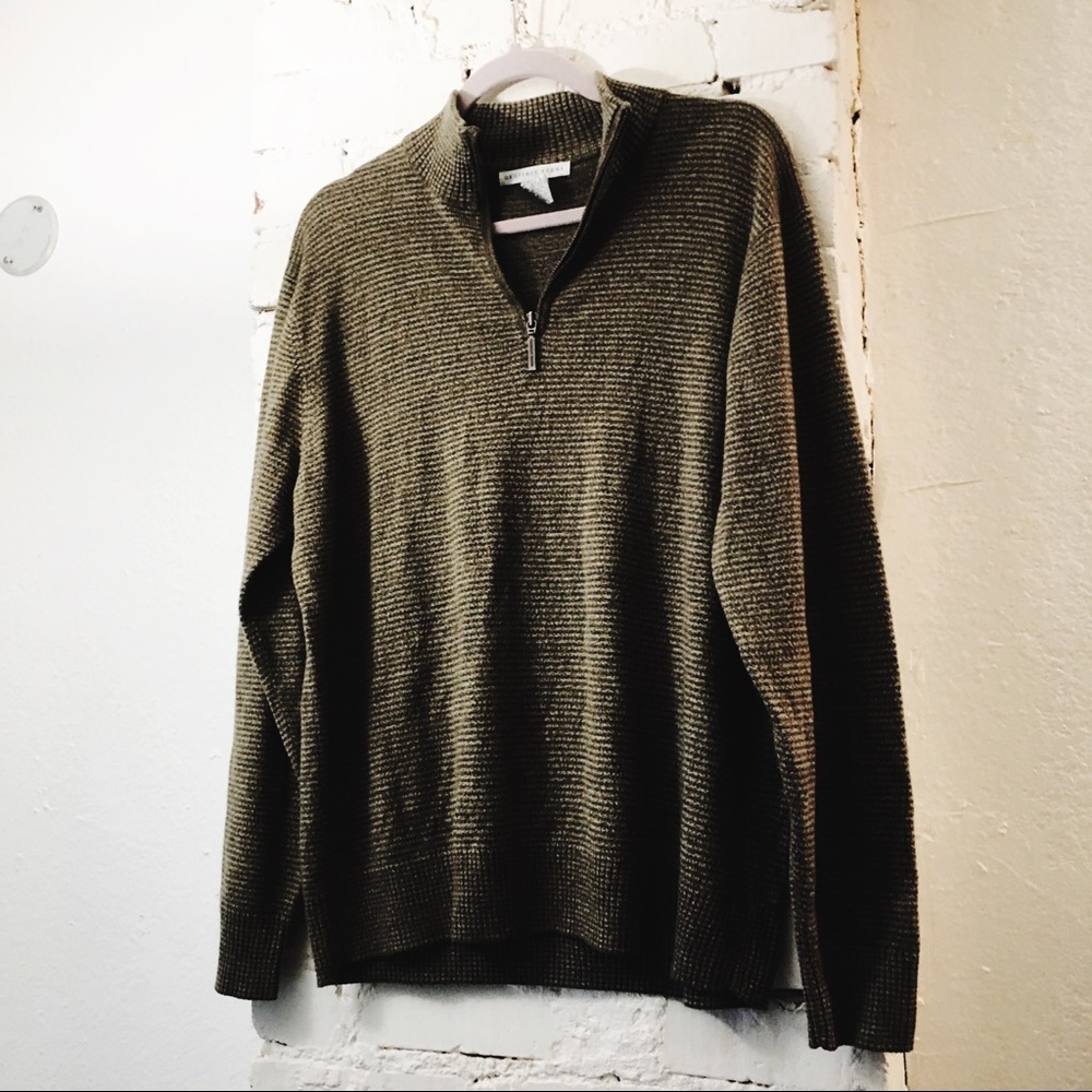 Geoffrey Beene Green Stripe Pullover